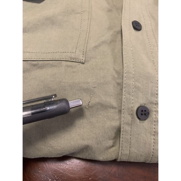 NWT Hudson Boys Hooded Cotton Hybrid Shirt M Casual Style 2 Front Pockets - Picture 9 of 9